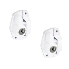 Locking Sash Window Fastener in White