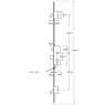 Yale Doormaster Professional Repair 3 Hook 45mm Backset Multi Point Door Lock - Split Spindle