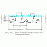 ERA / Saracen 35mm Backset Split Spindle Latch & Hook Door Lock Centre Case