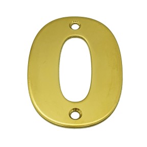 Door Numerals in Brass / Chrome