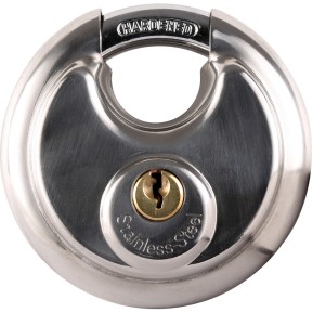 Disc Padlock Keyed differ Silver