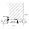 SLIMLINE THRESHOLD OPEN IN 1219MM ALUMINIUM