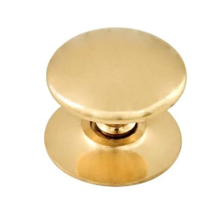 Eclipse Cupboard Knob 38mm Polished Brass (2 PK)