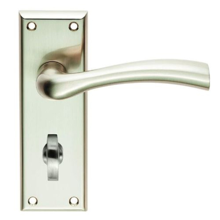 SEROZZETTA CINQUANTA LEVER - BACKPLATE - Satin Nickel / Polished Nickel