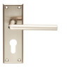 SEROZZETTA DIECI LEVER - BACKPLATE- Polished Nickel / Satin Nickel