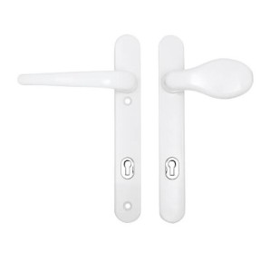 Lever / Pad 92mm x 122mm Vectis door Handle WHITE