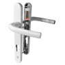 Hoppe Birmingham 92mm 122mm Lever Lever Short Backplate UPVC Sprung Door Handle Set