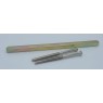 Spindle pack - Brass / Nickel.  With 1 x 8mm sq x 160mm long spindle & 2 x handle screws at 80mm long.