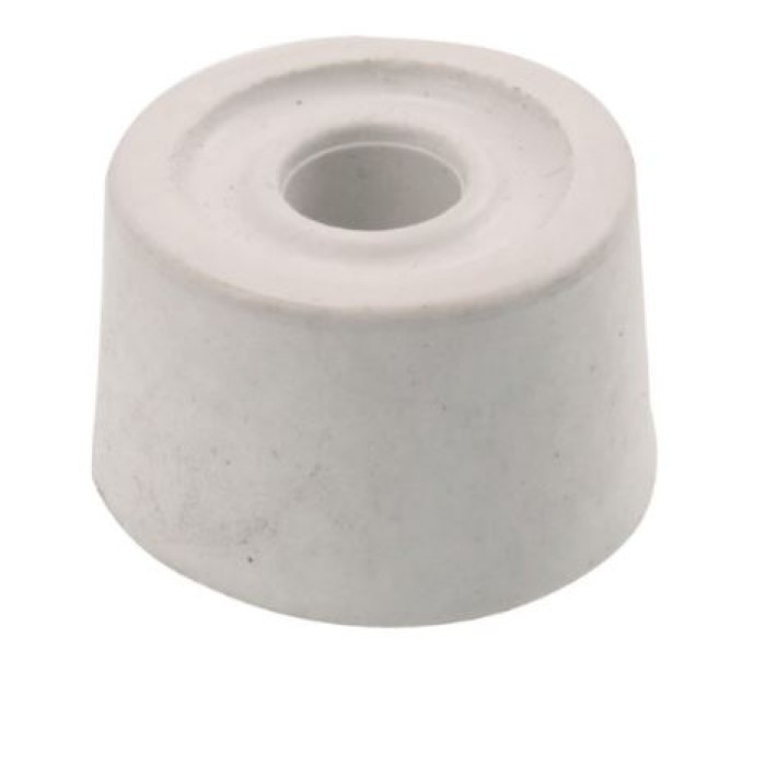 Rubber Door Stop WHITE 38mm (Pack 2)