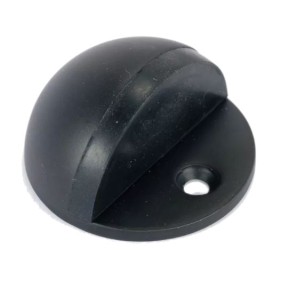 Matt Black 51mm Oval Floor Door Stop