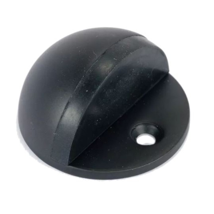 Matt Black 51mm Oval Floor Door Stop