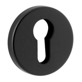 Euro Escutcheon 52mm Black