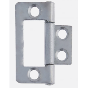 40mm Flush Hinge 4PK Bright Zinc