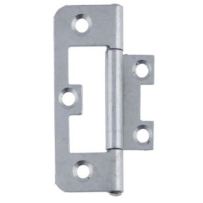 60mm Flush Hinge 4PK Bright Zinc