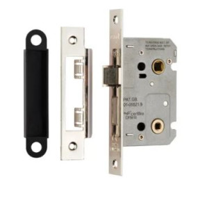 EASI-T BATHROOM LOCK 76MM RESIDENTIAL Nickel Plated