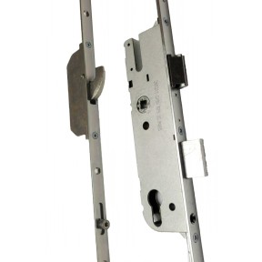 GU Short Latch 2 Hook 2 Roller 35mm Backset Multi Point Door Lock with Serrations - Single Spindle