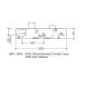 ERA / Saracen 30mm Backset Split Spindle Door Lock Centre Case