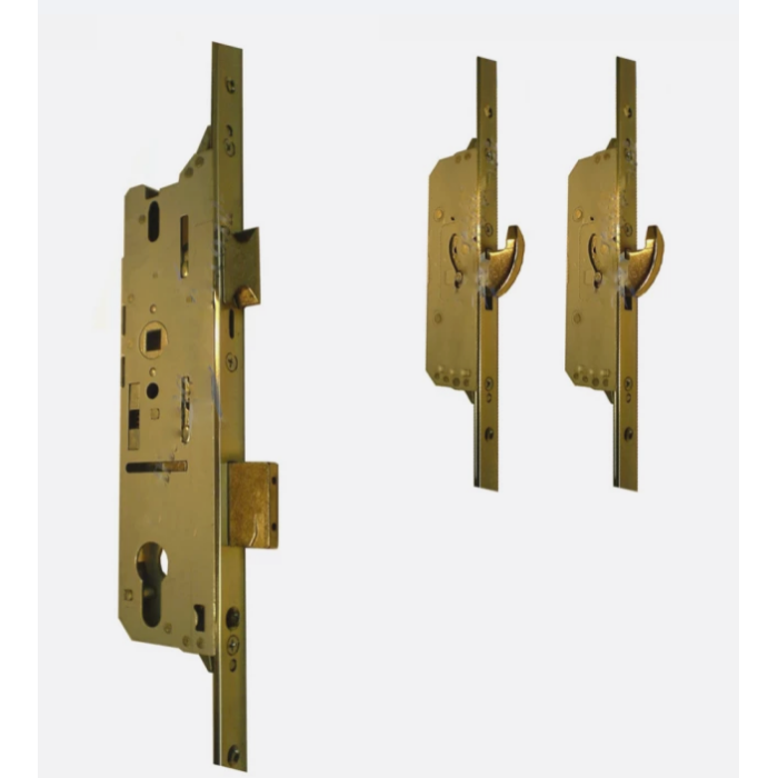 Fuhr 2 Hook 2 Roller 30mm Backset Multi Point Door Lock - Split Spindle