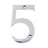 Numerals Face Fixing 76mm Polished Chrome