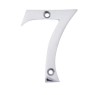 Numerals Face Fixing 76mm Polished Chrome