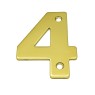 Door Numerals in Brass / Chrome