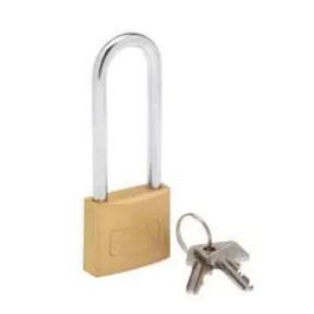 Brass Padlock 40mm, Long Shackle (65mm)