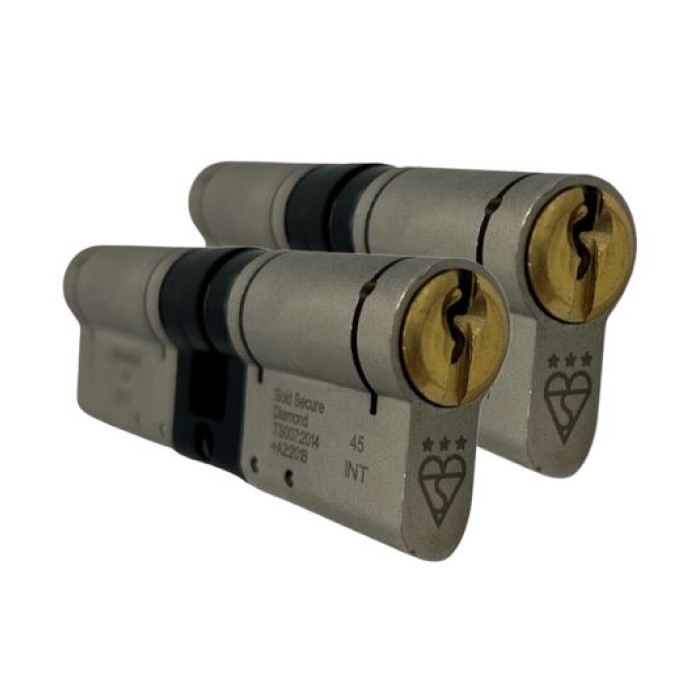 SCH 3* Euro Cyl Dual Finish Keyed Alike Pair