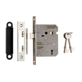 3 LEVER SASHLOCK - ECONOMY 76mm Satin Nickel