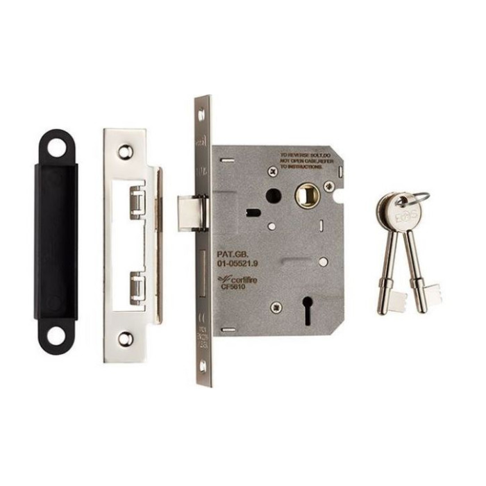 3 LEVER SASHLOCK - ECONOMY 76mm Satin Nickel