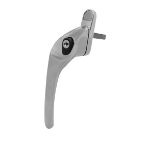 Schlosser Technik Left Hand Cranked Offset Espag Key Locking Window Handle - Chrome 