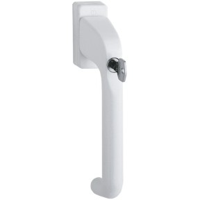 Locking Long Lever Tilt & Slide Patio Door Handle Set - White