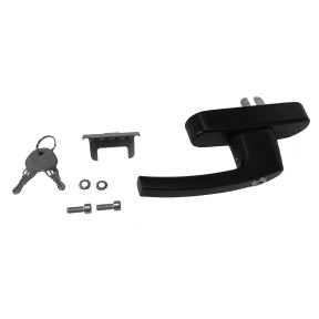 Schlosser Technik Tilt & Turn Window Handle with Optional Fork or Flat Plate Drive - Black