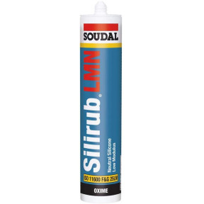 Silirub Silicone Sealant 300ml - Clear - UPVC Windows Fascias Kitchen Bathroom Mastic