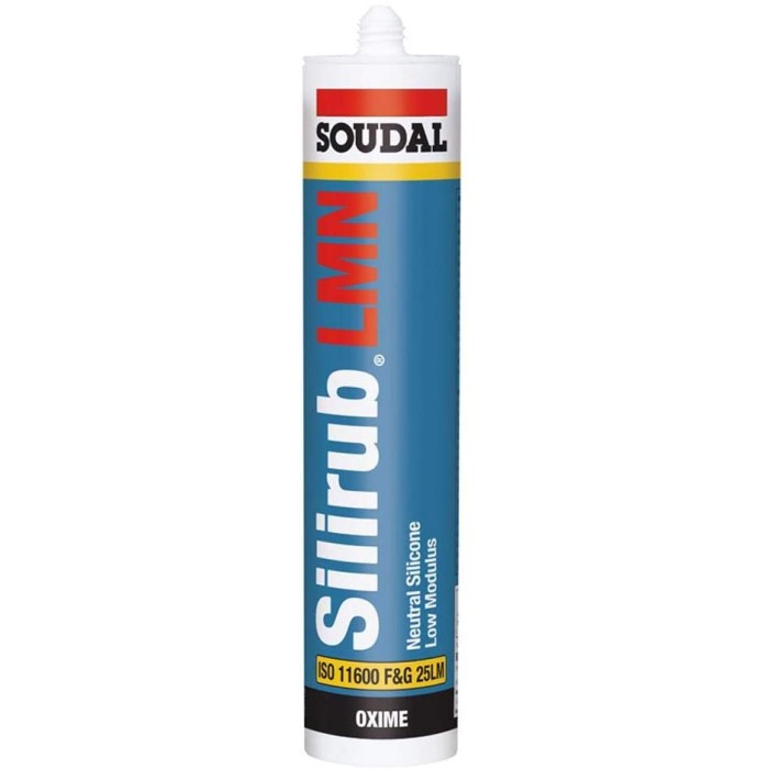 Silirub Silicone Sealant 300ml - Clear - UPVC Windows Fascias Kitchen Bathroom Mastic