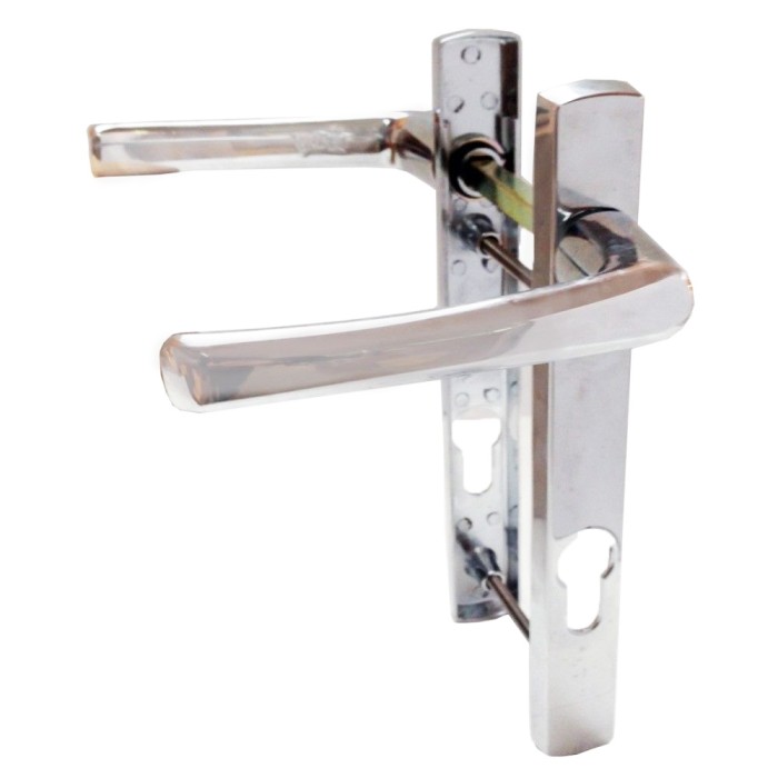 Vita 92mm 122mm Lever Lever UPVC Unsprung Door Handle Set - Chrome