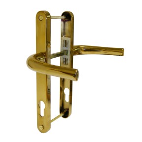 Vita 92mm 216mm Lever Lever UPVC Sprung Door Handle Set - PVD Gold