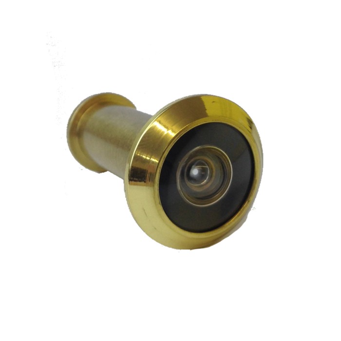 Fully Adjustable Security 180 Brass Door Viewer - Spy Hole