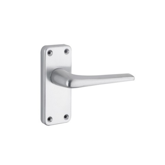 Contract Aluminium - Lever on Backplate Door Handle Set - Internal Door Handle / Furniture