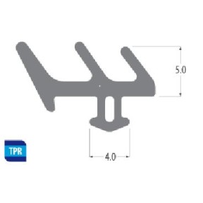 PVC Black Weather Seal E Gasket - 150m Tub